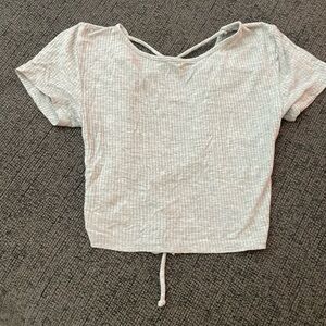 Women’s Heather Gray Cropped T-shirt